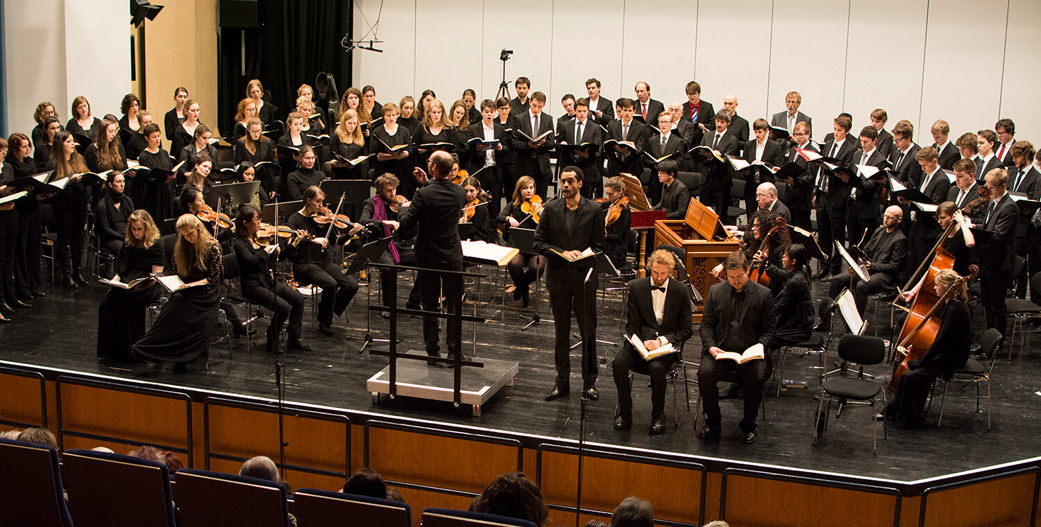 Picture: University choir with ensemble in concert