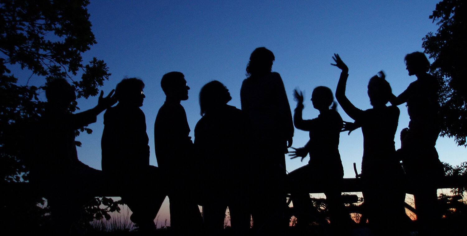 Picture: Human silhouettes at dusk